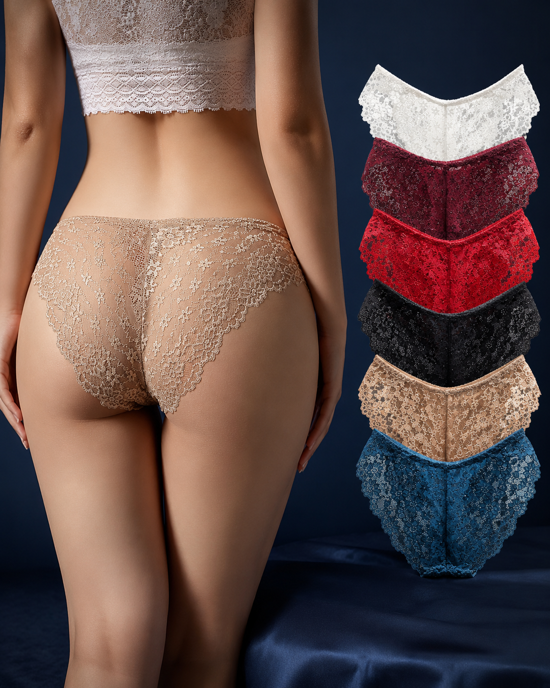 Luxury Floral Lace Brief